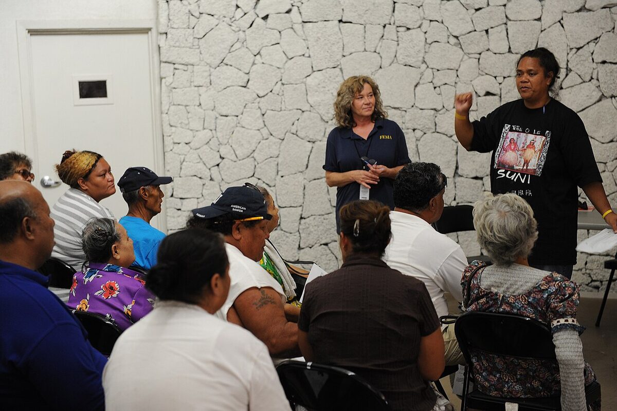 FEMA disaster recovery center assisting survivors