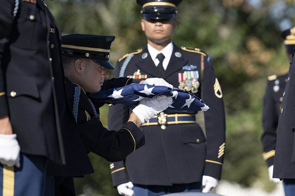 Military funeral honors at Arlington National Cemetery