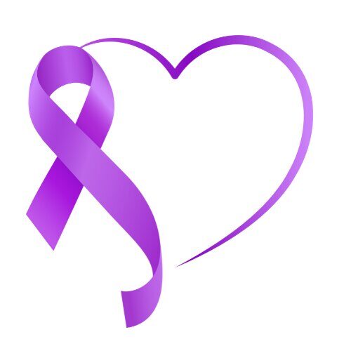 Suicide awareness ribbon symbol
