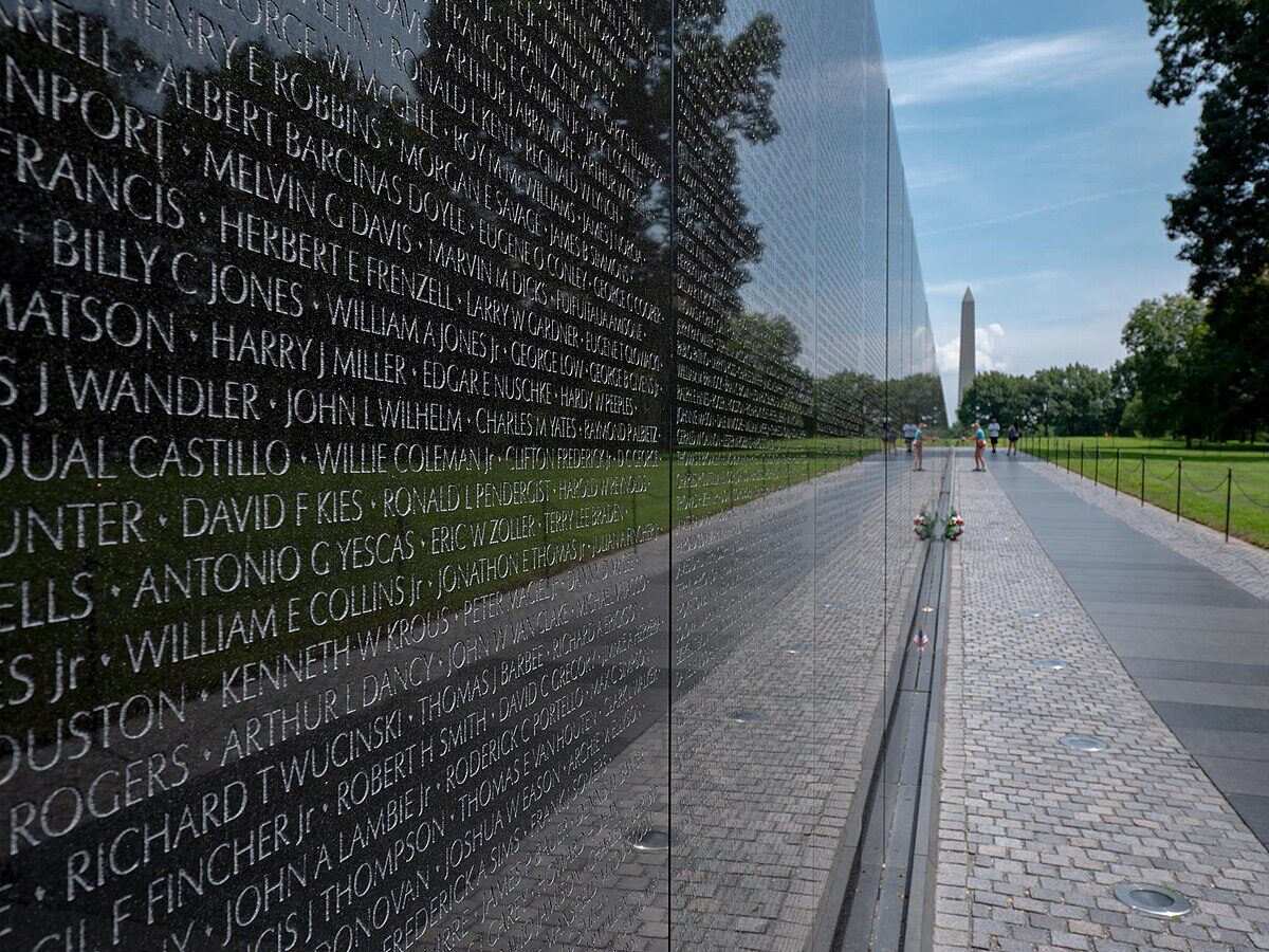 Vietnam Veterans Memorial Wall in Washington D.C.